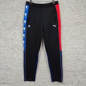 Puma BMW Motorsport Mens Track Pants Size‎ M Black Athletic Streetwear